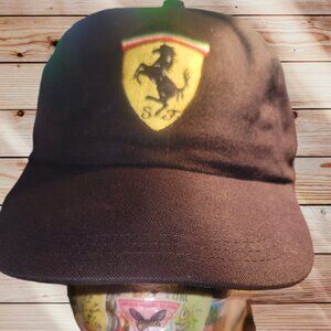 Vintage FERRARI of Houston Texas Black Adjustable Buckle Closure w/ Bonus Stickr